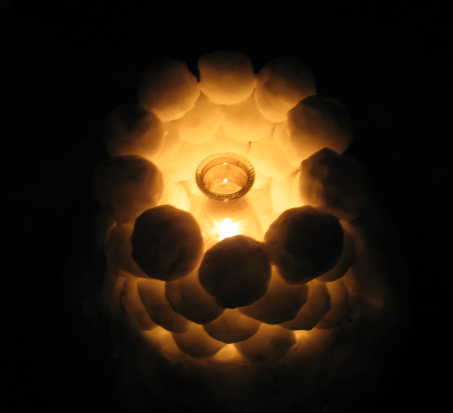 Snow lantern (top veiw)